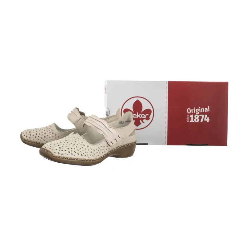 Rieker Beżowe 41399-60 Beige (RI21-b) bateliai