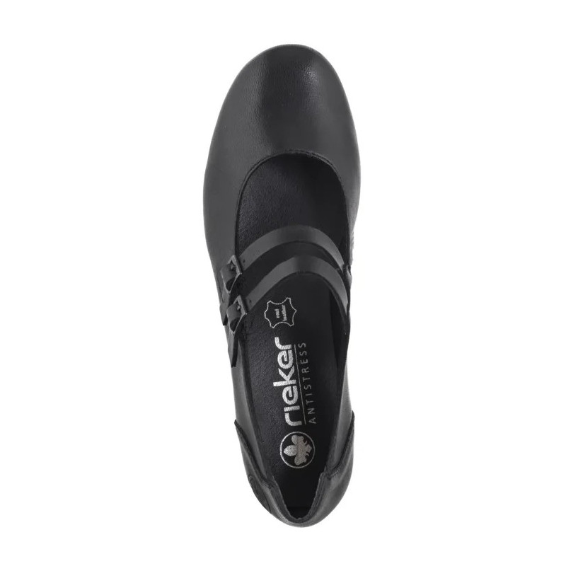 Rieker Czarne 41651-00 Black (RI237-a) bateliai