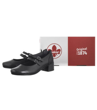Rieker Czarne 41651-00 Black (RI237-a) bateliai