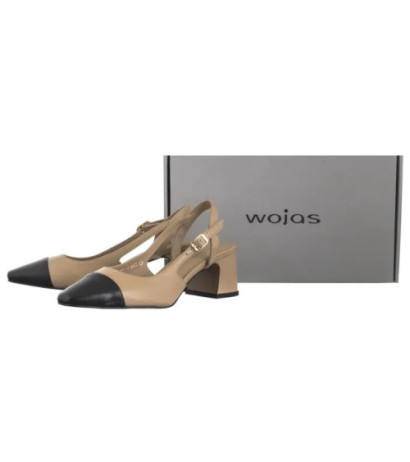 Wojas Beżowe/Czarne 35147-54 (WO260-a) bateliai