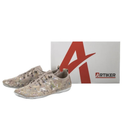 Artiker Beżowe Ażurowe w Kwiatki 56C2689 (AR147-b) batai