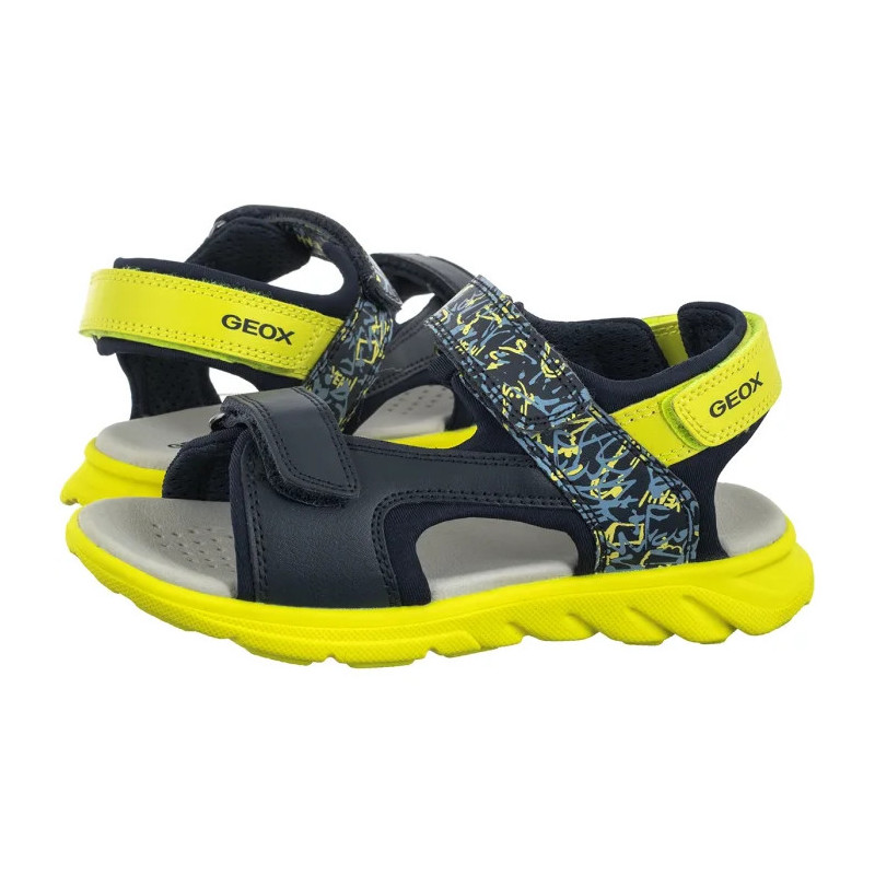 Geox J Sandal Airadyum A Navy/Lime J55F1E 01504 C0749 (GE213-a) sandalai