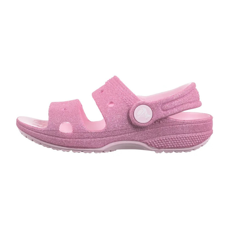 Crocs Classic Crosc Glitter Sandal Pink Milk 207983-6ZW (CR346-a) sandalai