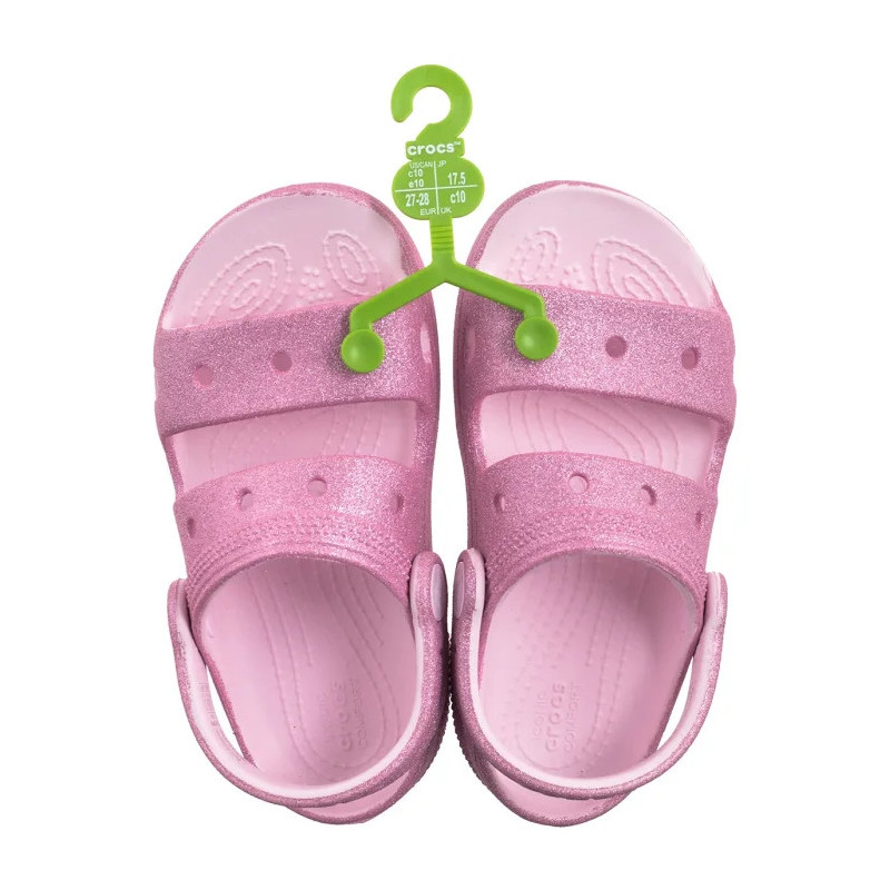 Crocs Classic Crosc Glitter Sandal Pink Milk 207983-6ZW (CR346-a) sandalai