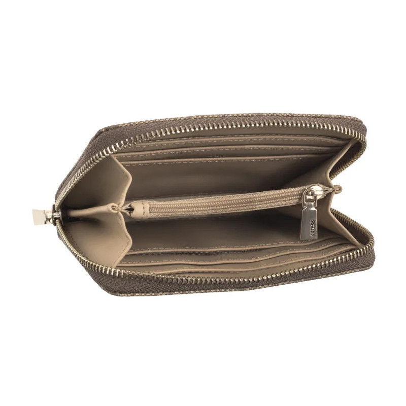 Guess Laurel Slg Medium Zip Around SWSG85 00140 Latte Logo (GU668-b) rankinė