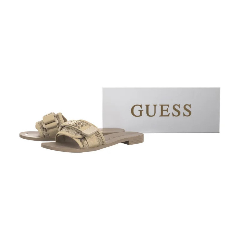 Guess Elyze FLJELY LEL19 Gold (GU602-c) Moteriški batai/šlepetės