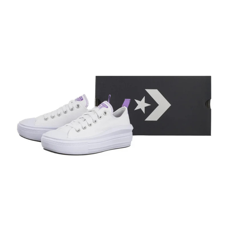Converse CTAS Move Ox White/Pixel Purple/White 271717C (CO751-a) bateliai