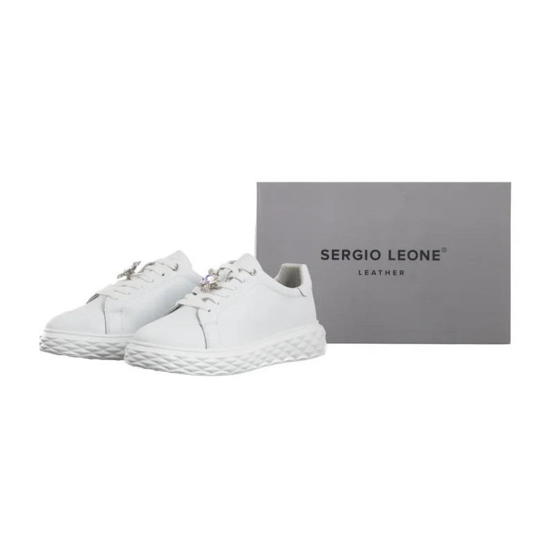 Sergio Leone Białe SP 110 (SL566-a) sportiniai bateliai