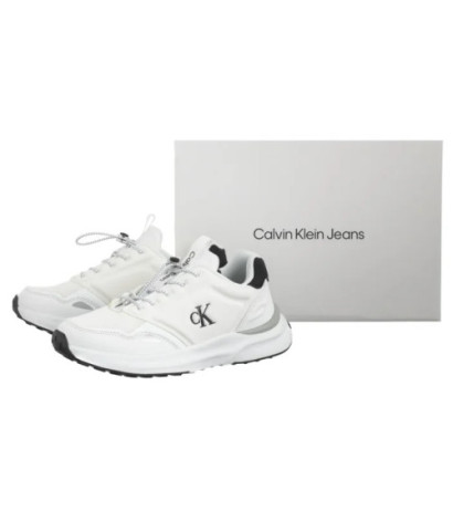 Calvin Klein Low Cut Lace-Up Sneaker White/Black V3X9-83010-1464X 002 (CK639-a) sportiniai bateliai