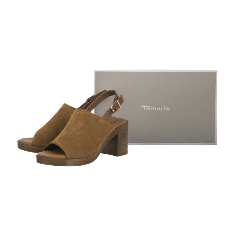 Tamaris Brązowe 1-28304-44 305 Cognac (TM524-a) bateliai