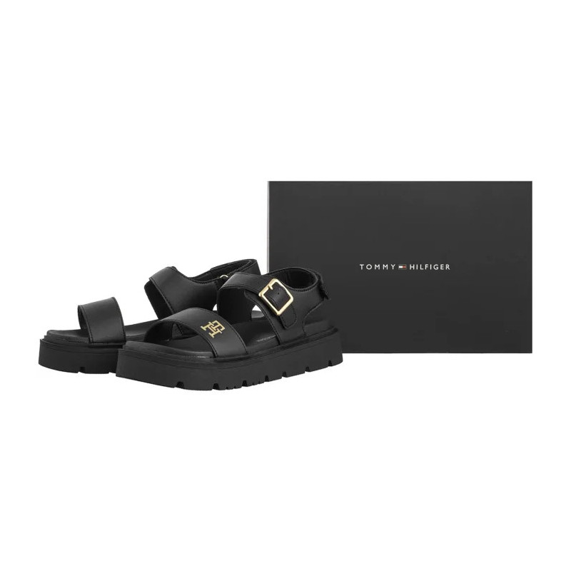 Tommy Hilfiger Sandal Black T3A2-33785-0326 999 (TH1308-a) bateliai