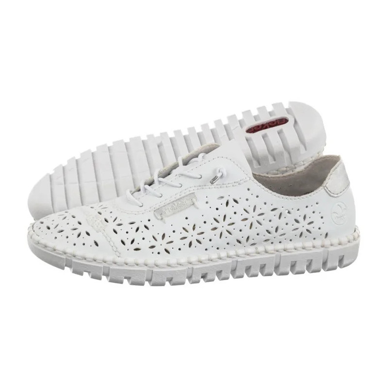 Rieker Białe M2354-80 White (RI171-b) batai