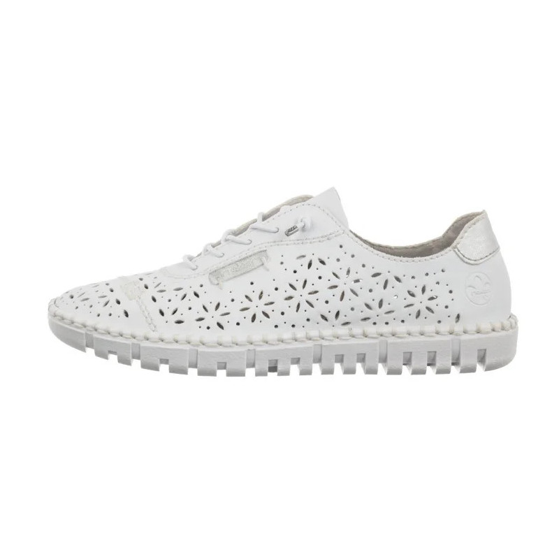 Rieker Białe M2354-80 White (RI171-b) batai