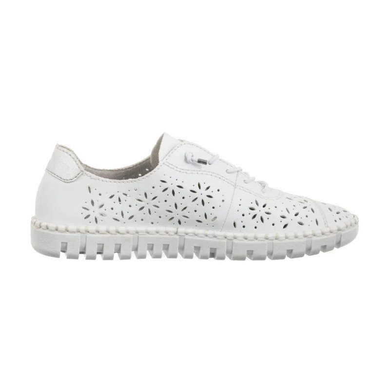Rieker Białe M2354-80 White (RI171-b) batai
