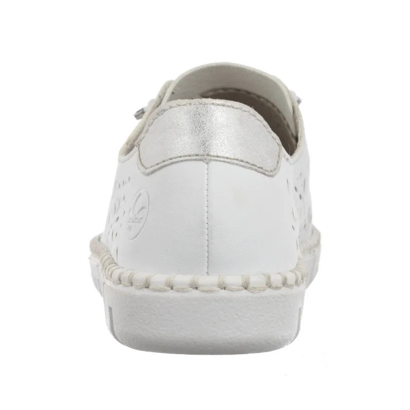 Rieker Białe M2354-80 White (RI171-b) batai