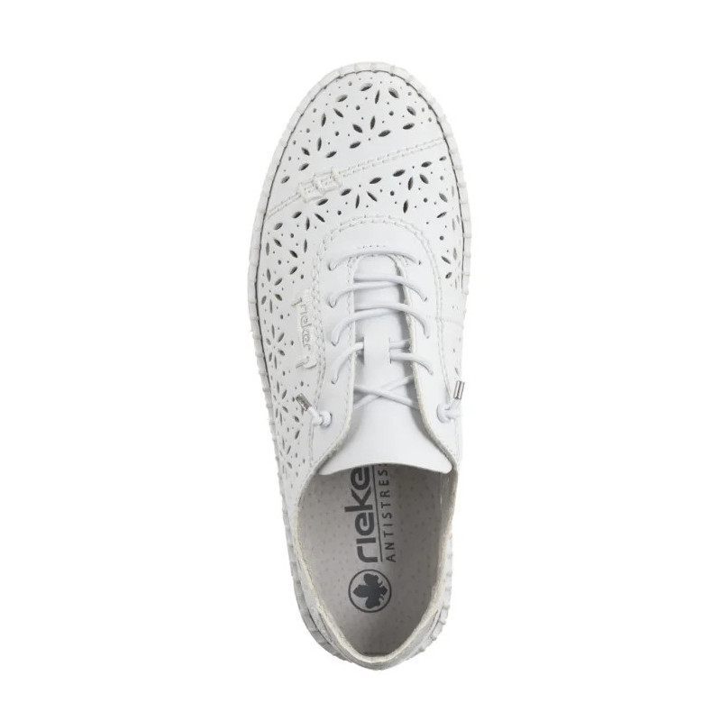 Rieker Białe M2354-80 White (RI171-b) batai