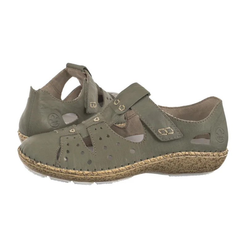 Rieker Zielone 44852-52 Green (RI245-a) batai