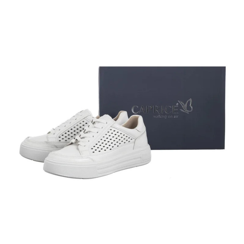 Caprice Białe 9-23719-44 102 White Nappa  (CP435-a) bateliai