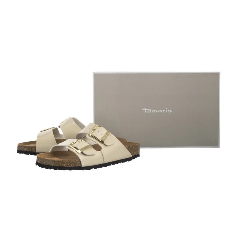Tamaris Beżowe 1-27503-42 253 Nude Patent (TM525-a) Moteriški batai/šlepetės