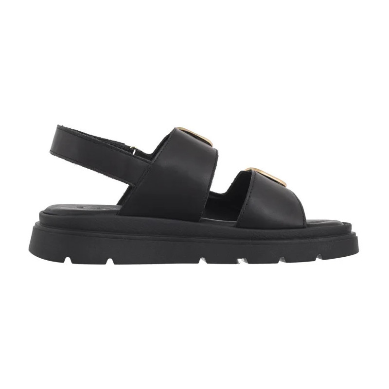 Tamaris Czarne 1-28233-44 003 Black Leather (TM526-a) bateliai