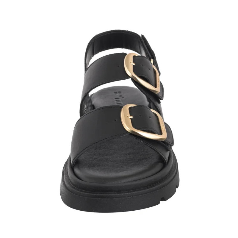 Tamaris Czarne 1-28233-44 003 Black Leather (TM526-a) bateliai