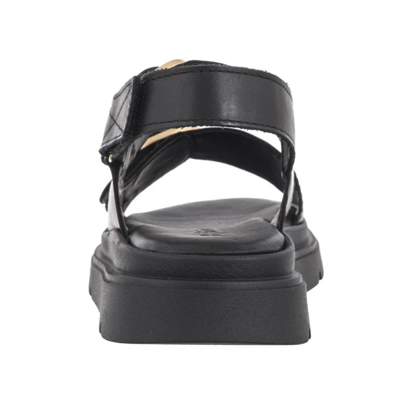Tamaris Czarne 1-28233-44 003 Black Leather (TM526-a) bateliai