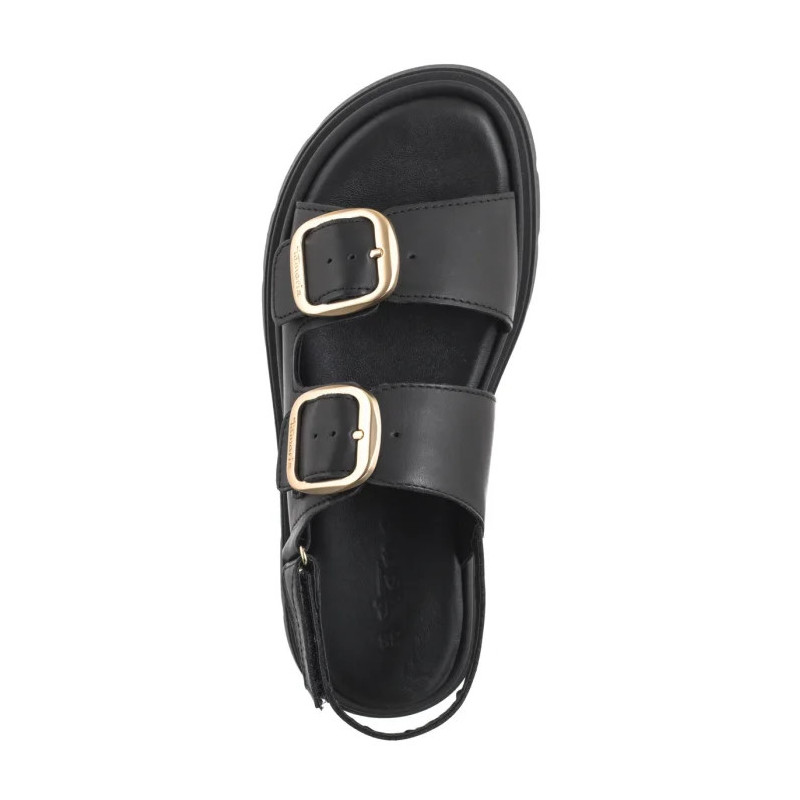 Tamaris Czarne 1-28233-44 003 Black Leather (TM526-a) bateliai