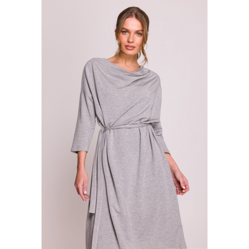S403 Modalinė oversize suknelė - pilka