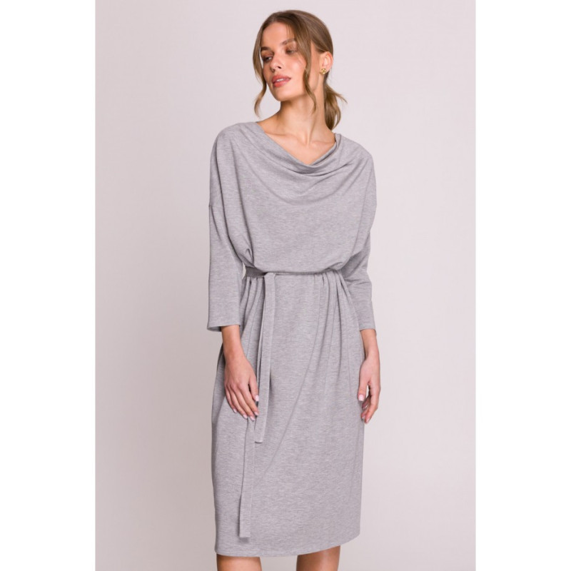 S403 Modalinė oversize suknelė - pilka