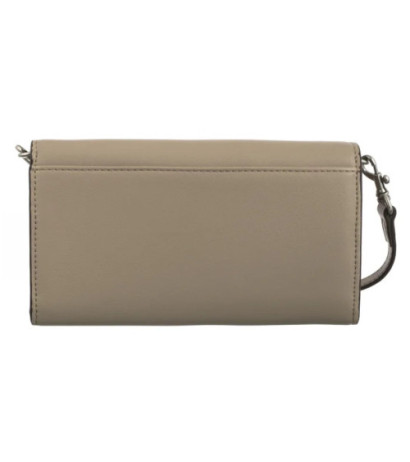 Calvin Klein Sculpted Long Fold Strap Wallet Crockery LV04K1006G PBF (CK640-a) rankinė