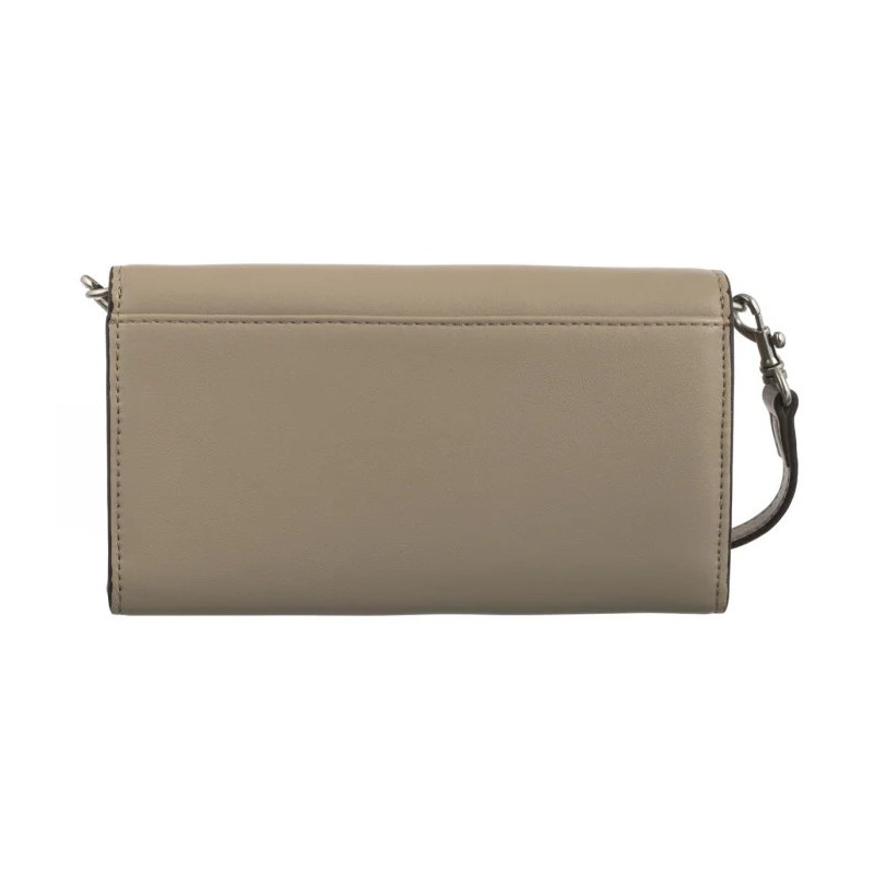 Calvin Klein Sculpted Long Fold Strap Wallet Crockery LV04K1006G PBF (CK640-a) rankinė