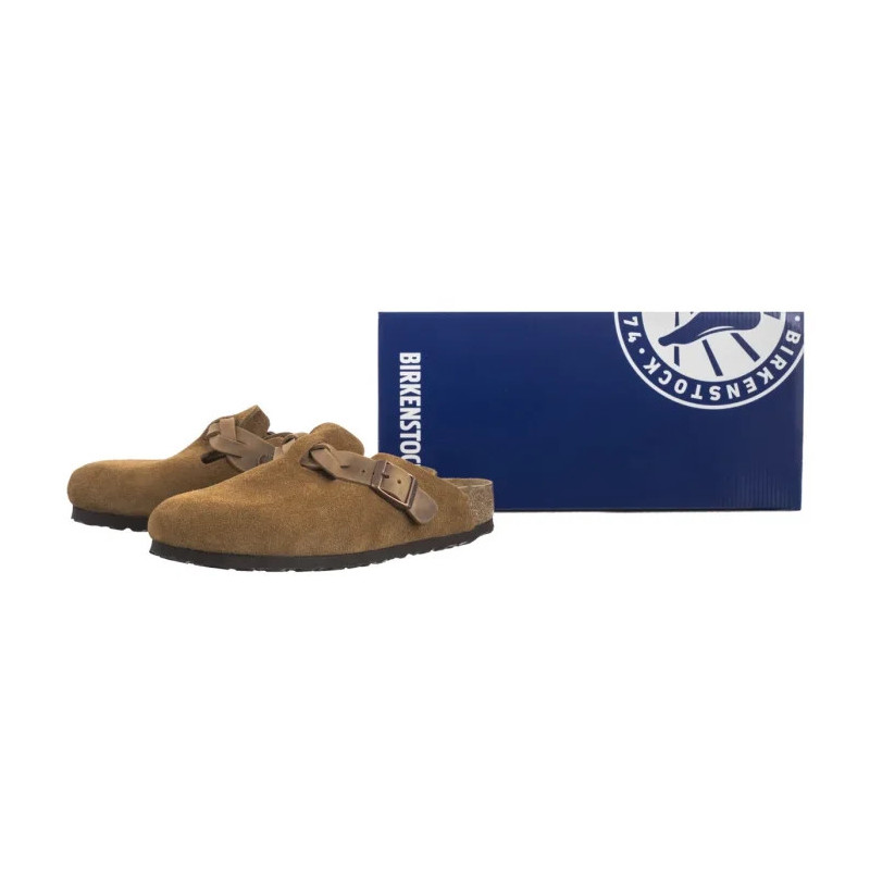 Birkenstock Boston Braided Mink 1026713 (BK257-b) Moteriški batai/šlepetės