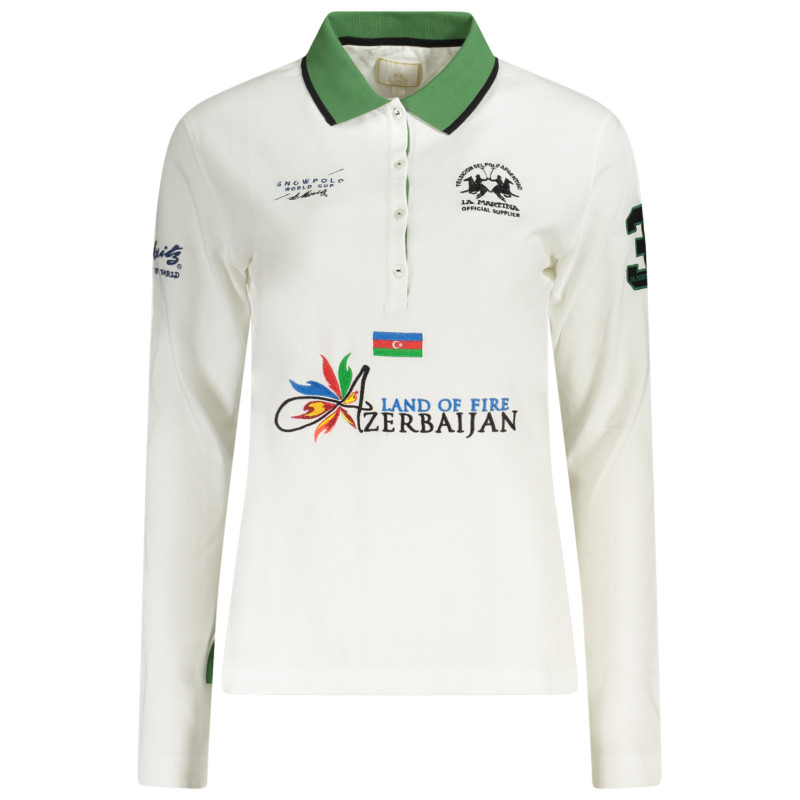 La martina polo marškinėliai 2WPH31PK001 Balta