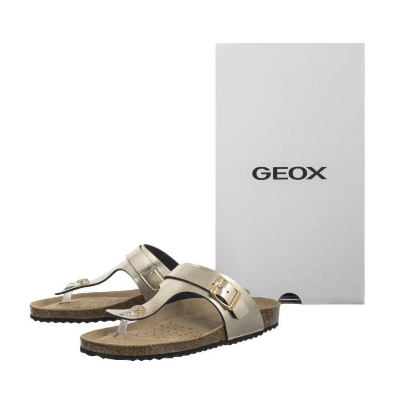 Geox D Brionia K Lt Gold D35LSK 000BN C2012 (GE223-a) šlepetės