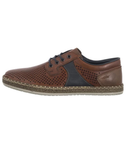 Rieker Brązowe Ażurowe B5214-24 Brown (RI247-a) batai