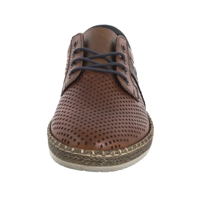 Rieker Brązowe Ażurowe B5214-24 Brown (RI247-a) batai