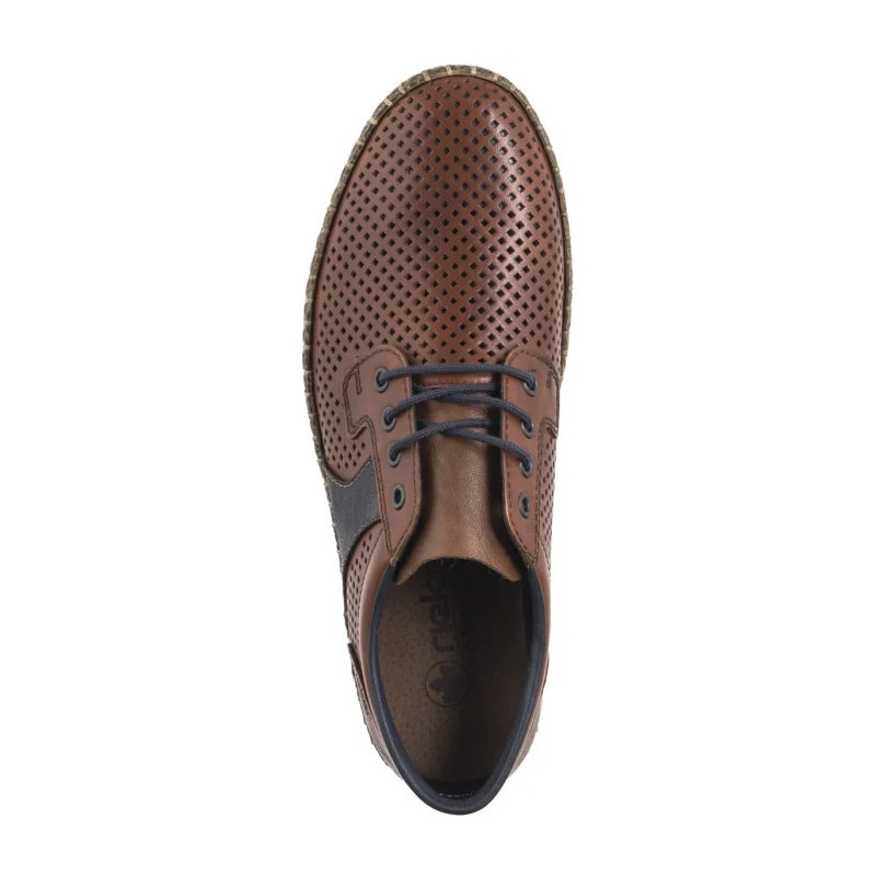 Rieker Brązowe Ażurowe B5214-24 Brown (RI247-a) batai