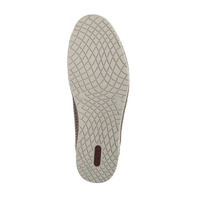 Rieker Brązowe Ażurowe B5214-24 Brown (RI247-a) batai