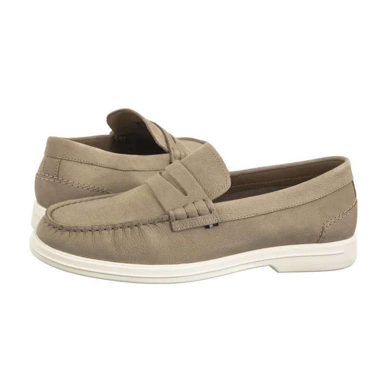 Tommy Hilfiger Tommy Hilfiger Nubuck P Loafer Beige FM0FM05350 AEG (TH1312-a) batai
