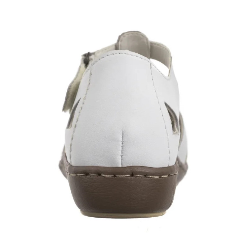 Rieker Białe 45869-81 White Combination (RI165-b) sandalai