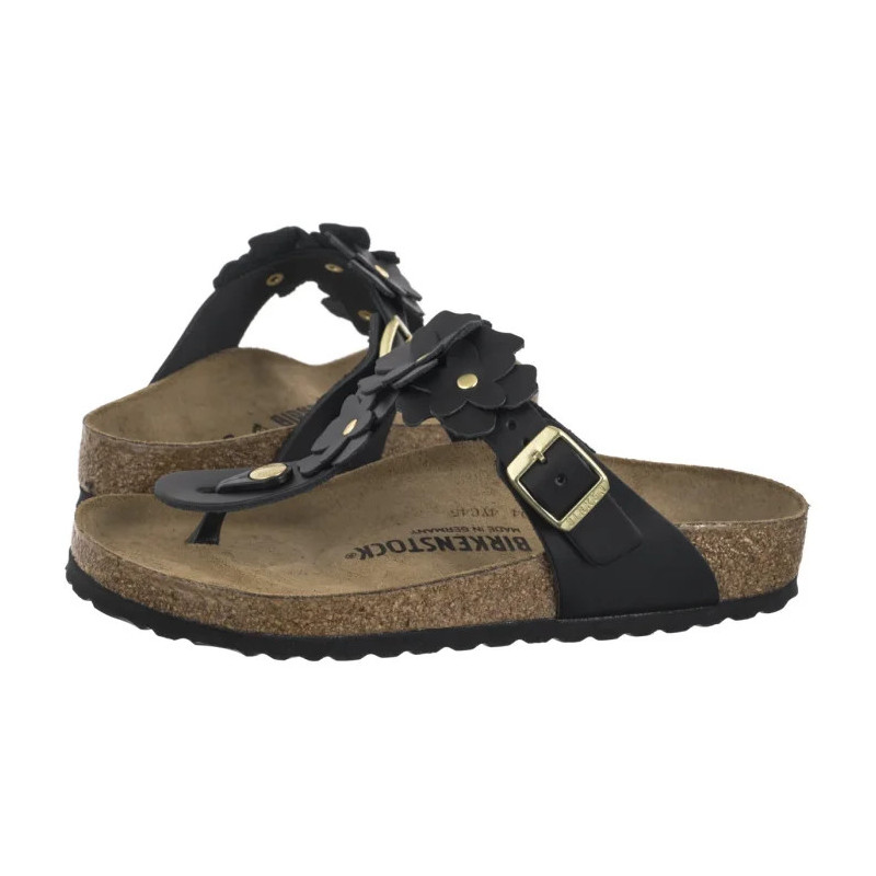 Birkenstock Gizeh Flower Embellishment Black 1026693 (BK294-a) šlepetės