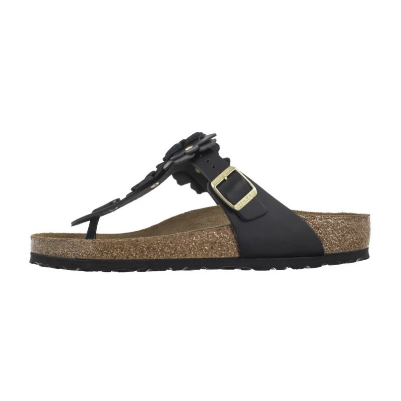 Birkenstock Gizeh Flower Embellishment Black 1026693 (BK294-a) šlepetės