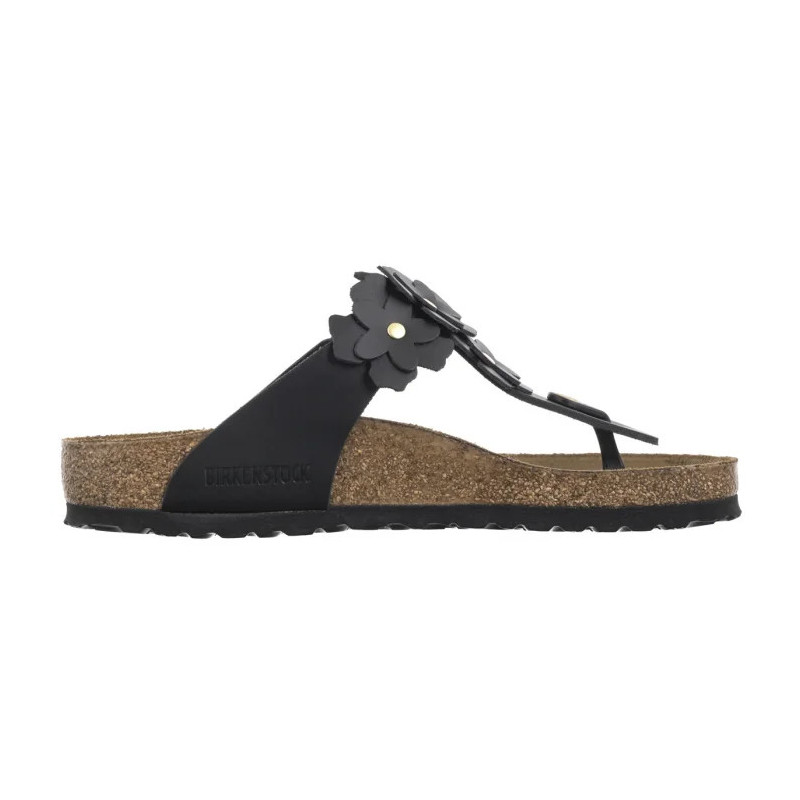 Birkenstock Gizeh Flower Embellishment Black 1026693 (BK294-a) šlepetės