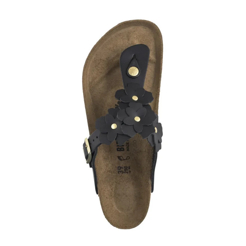 Birkenstock Gizeh Flower Embellishment Black 1026693 (BK294-a) šlepetės