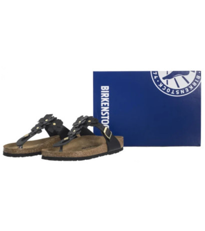 Birkenstock Gizeh Flower Embellishment Black 1026693 (BK294-a) šlepetės