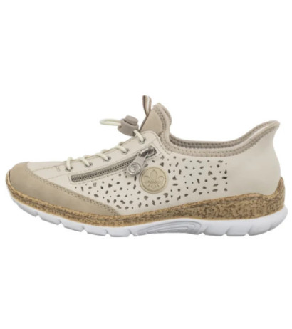 Rieker Beżowe N42V3-60 Beige (RI248-a) batai
