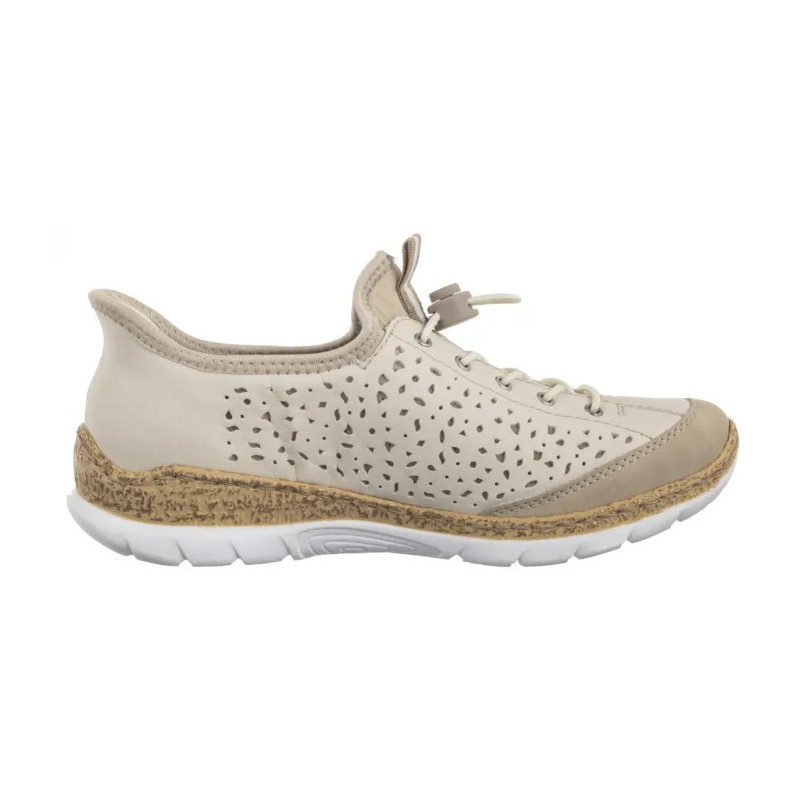 Rieker Beżowe N42V3-60 Beige (RI248-a) batai