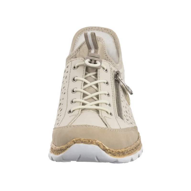 Rieker Beżowe N42V3-60 Beige (RI248-a) batai