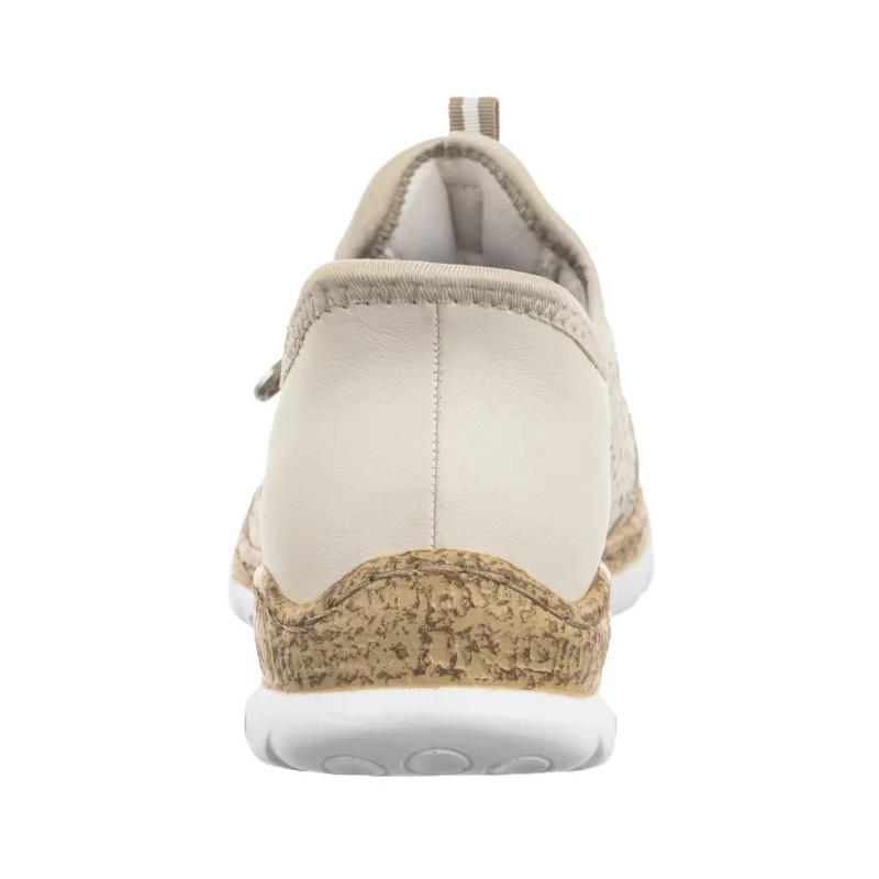 Rieker Beżowe N42V3-60 Beige (RI248-a) batai