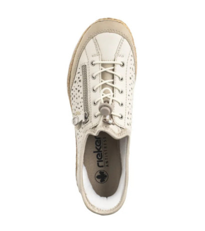 Rieker Beżowe N42V3-60 Beige (RI248-a) batai